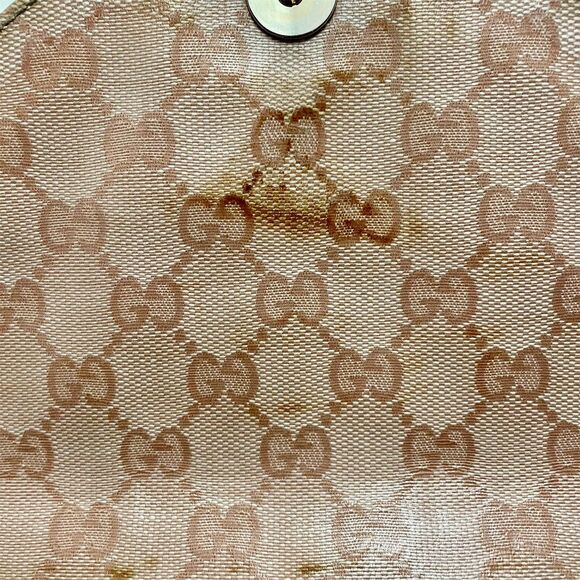 Gucci Pink Crystal Monogram Duchessa Canvas/Leather Bag - Picture 10 of 16